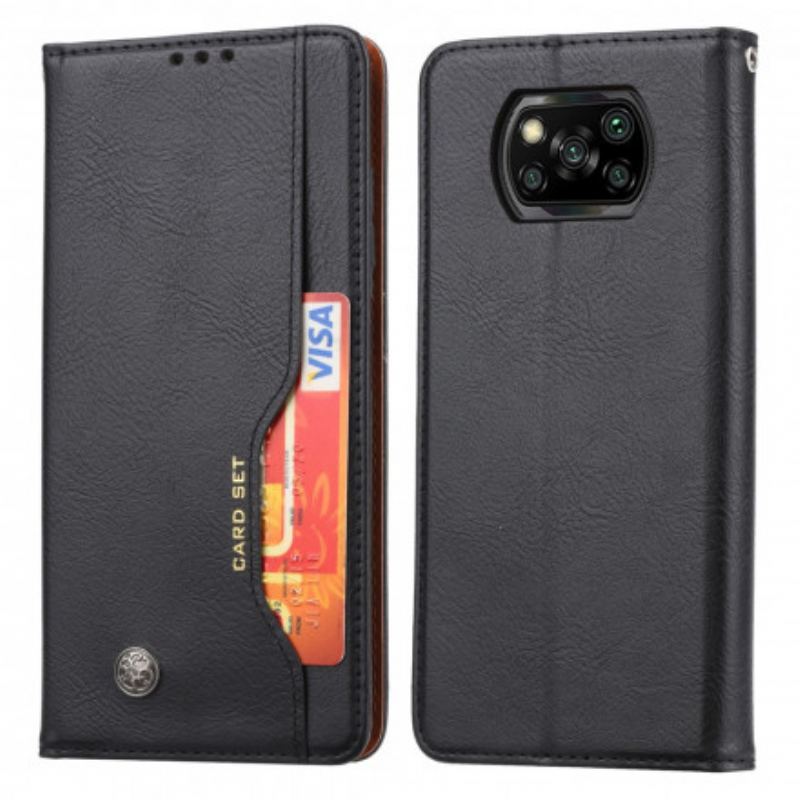 Flip Cover Poco X3 / X3 Pro / X3 NFC Simili Cuir Porte-Cartes