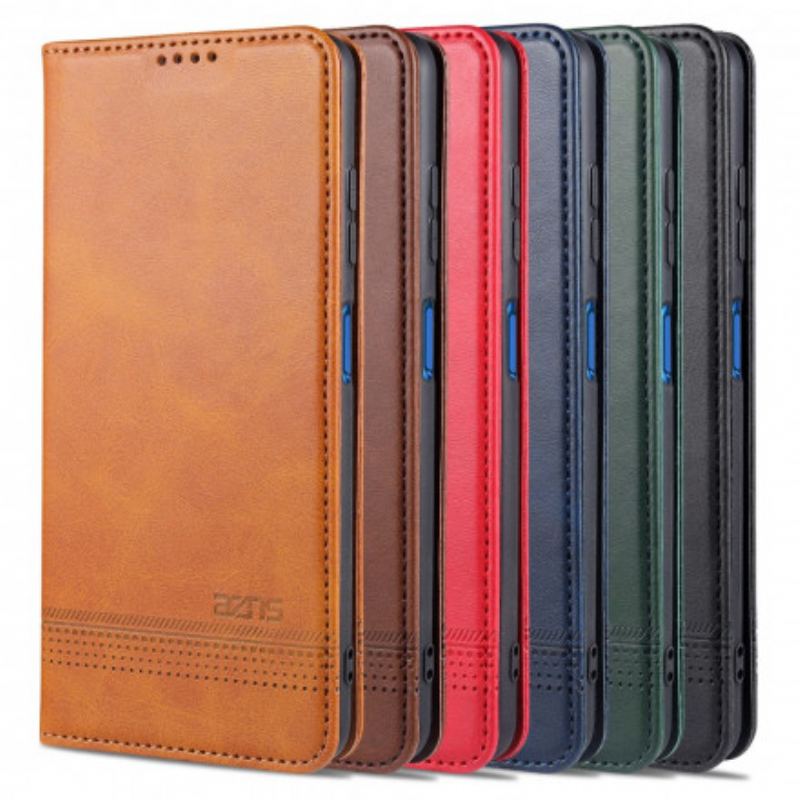 Flip Cover Poco X3 / X3 Pro / X3 NFC Style Cuir AZNS