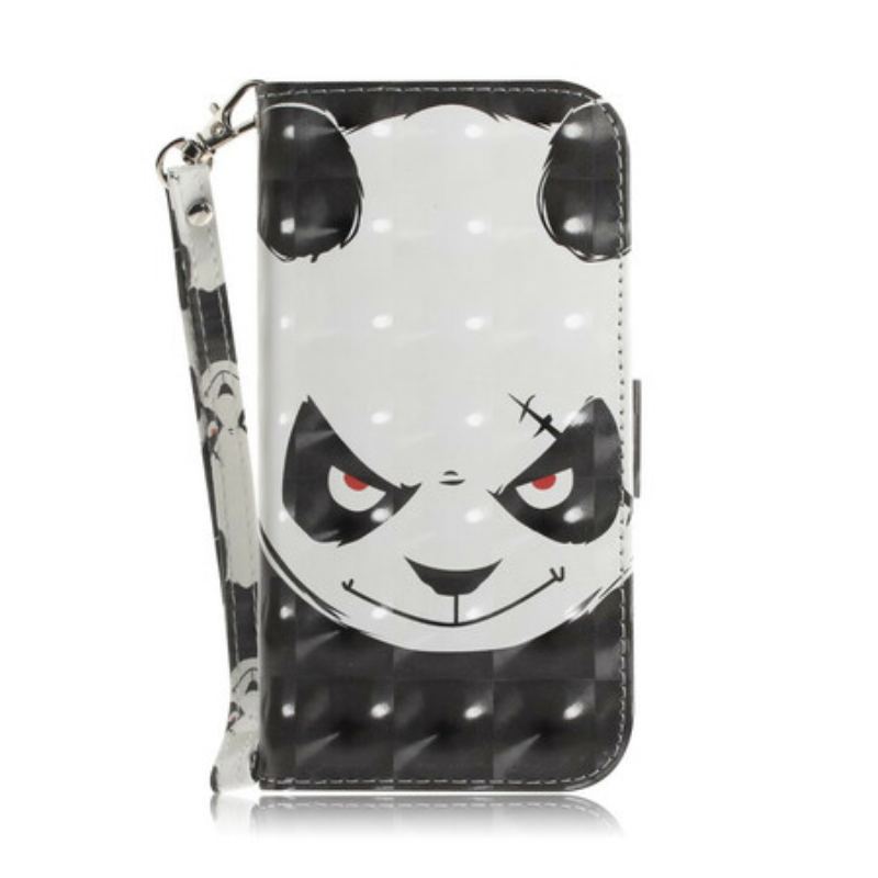 Housse Poco X3 / X3 Pro / X3 NFC Angry Panda à Lanière