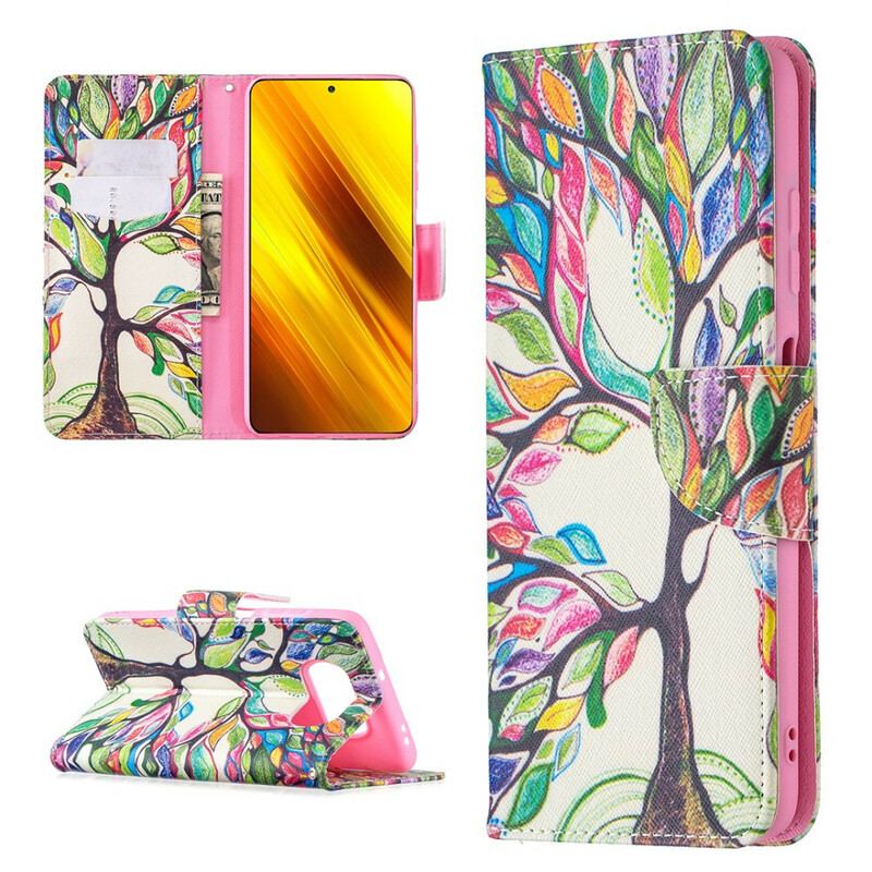 Housse Xiaomi Poco X3 / X3 Pro / X3 NFC Arbre Coloré