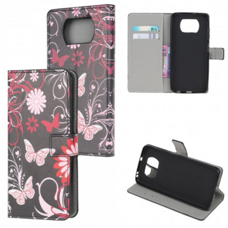 Housse Xiaomi Poco X3 / X3 Pro / X3 NFC Papillons et Fleurs