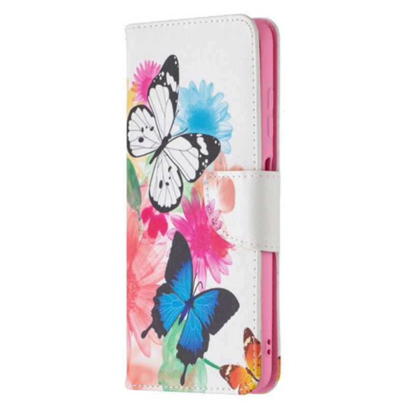 Housse Xiaomi Poco X3 / X3 Pro / X3 NFC Papillons et Fleurs Peints