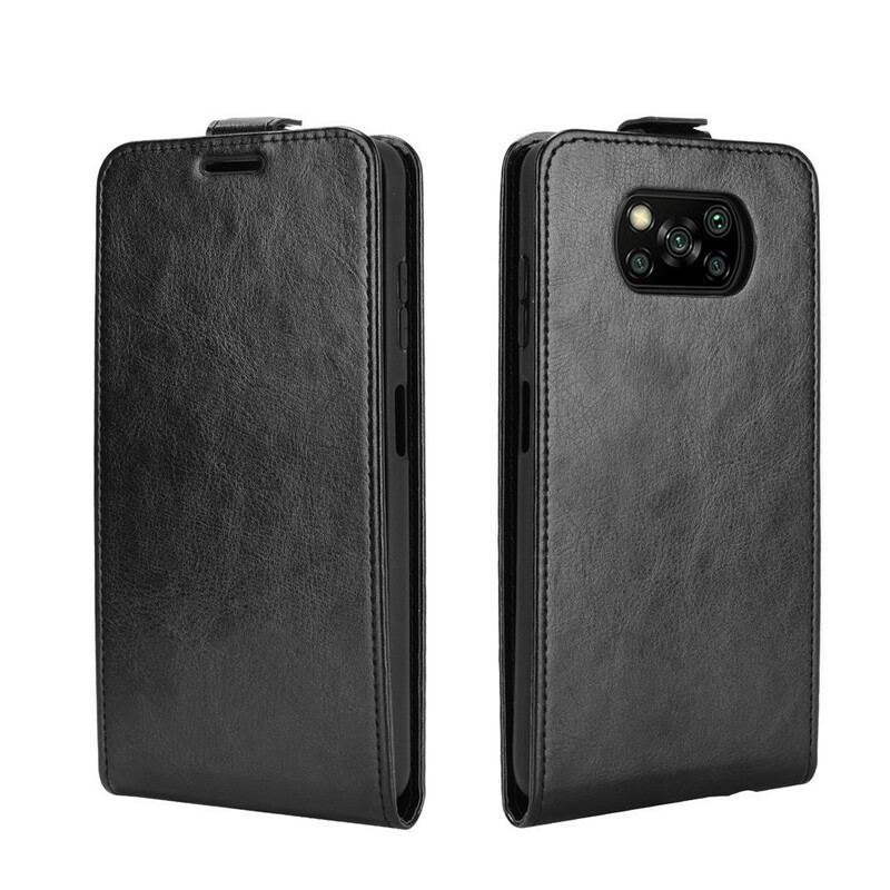 Housse Xiaomi Poco X3 / X3 Pro / X3 NFC Rabat Vertical Effet Cuir