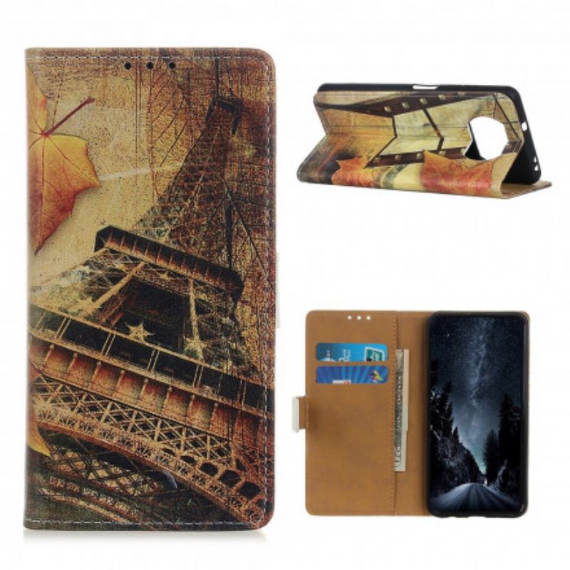 Housse Xiaomi Poco X3 / X3 Pro / X3 NFC Tour Eiffel en Automne