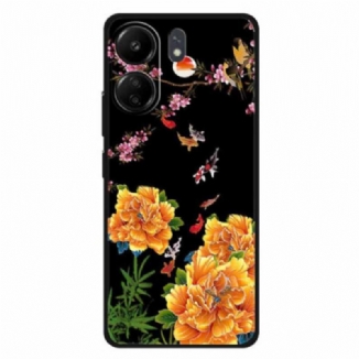 Coque Xiaomi Redmi 13C / Poco C65 Fleurs et Poisson