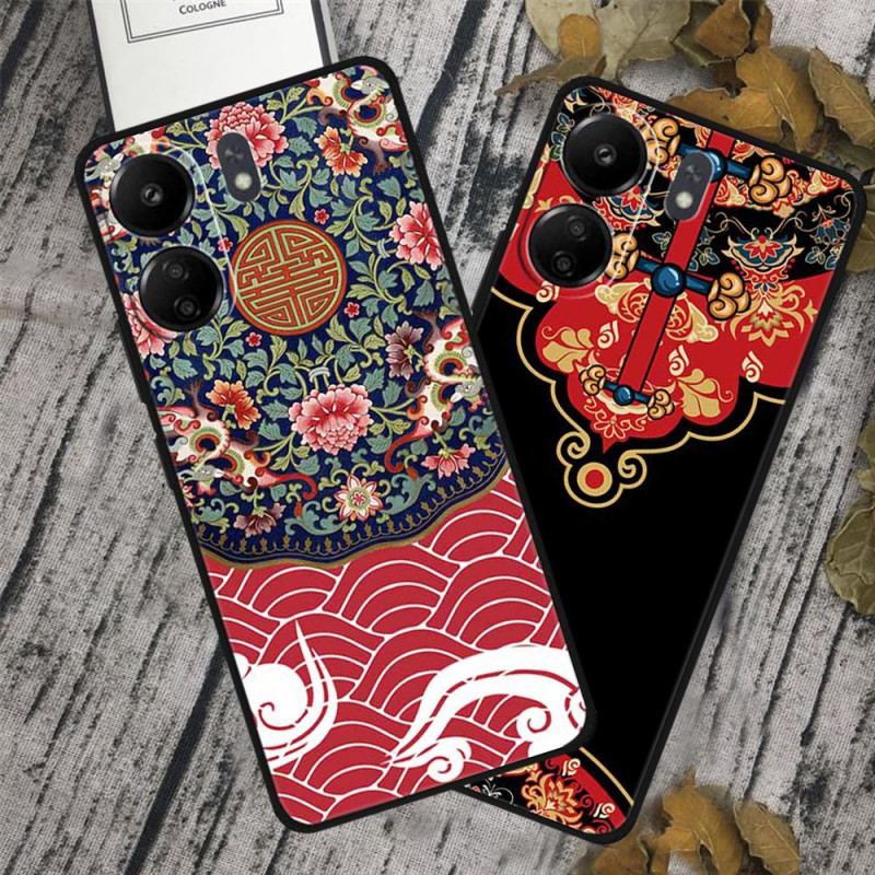 Coque Xiaomi Redmi 13C / Poco C65 Fleurs et Poisson