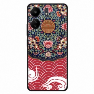 Coque Xiaomi Redmi 13C / Poco C65 Motif Floral et Dragon