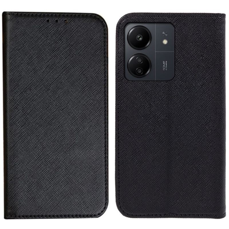 Flip Cover Xiaomi Redmi 13C 4G/5G/Poco C65 Simili Cuir Texturé