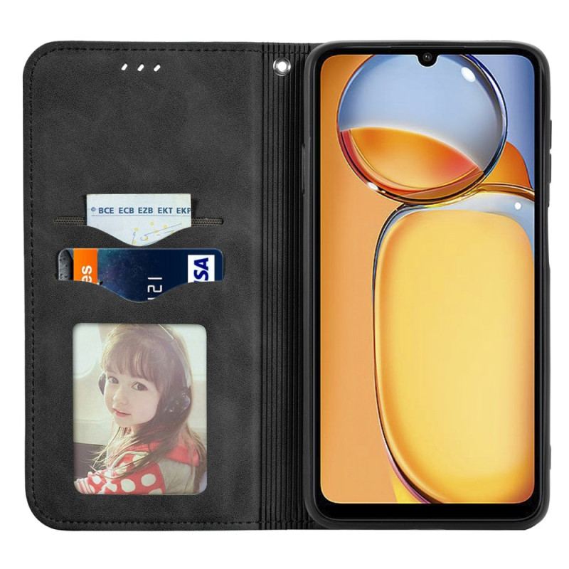 Flip Cover Xiaomi Redmi 13C 4G/5G/Poco C65 Style Cuir Classique