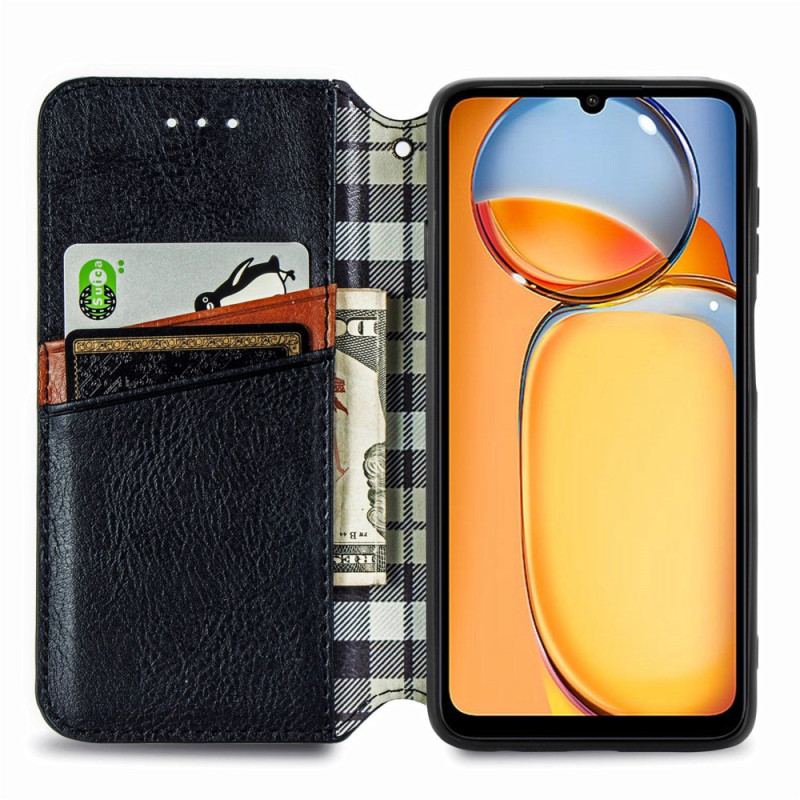 Flip Cover Xiaomi Redmi 13C 4G/5G/Poco C65 Vintage Losanges