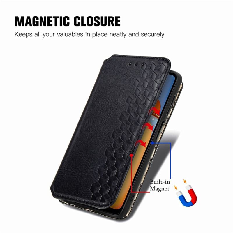 Flip Cover Xiaomi Redmi 13C 4G/5G/Poco C65 Vintage Losanges