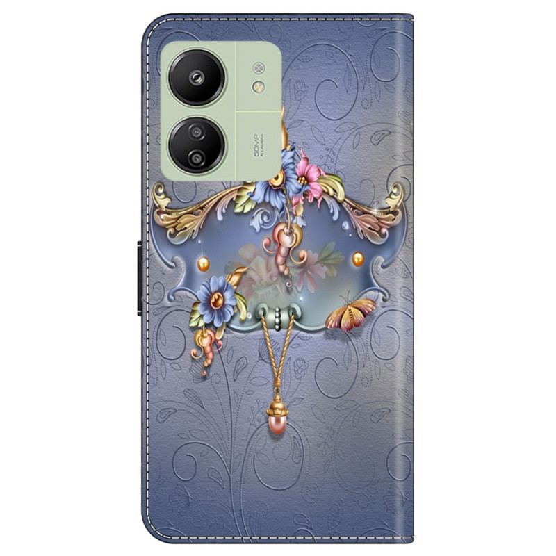 Housse Xiaomi Redmi 13C 4G/5G/Poco C65 Fleur de Sculpture