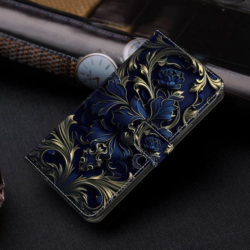 Housse Xiaomi Redmi 13C 4G/5G/Poco C65 Fleurs Bleues