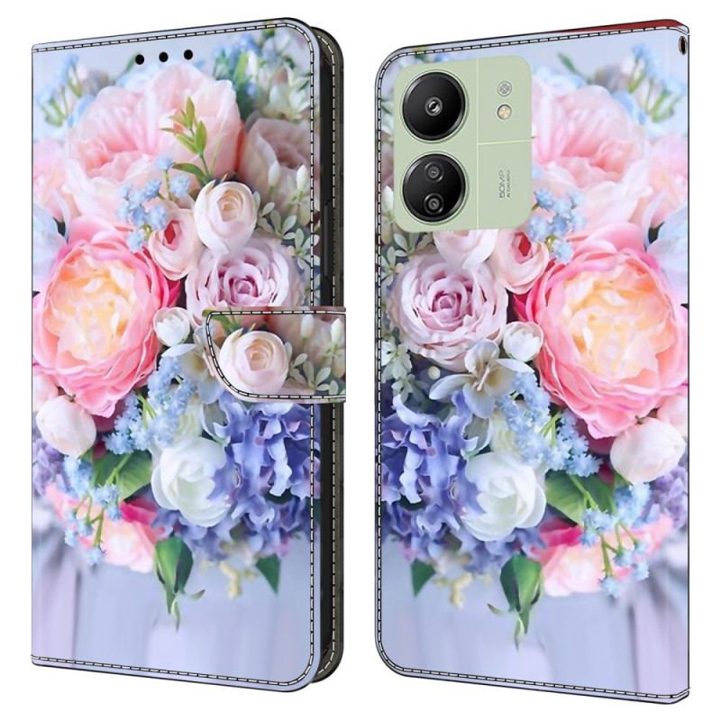 Housse Xiaomi Redmi 13C 4G/5G/Poco C65 Fleurs Colorées