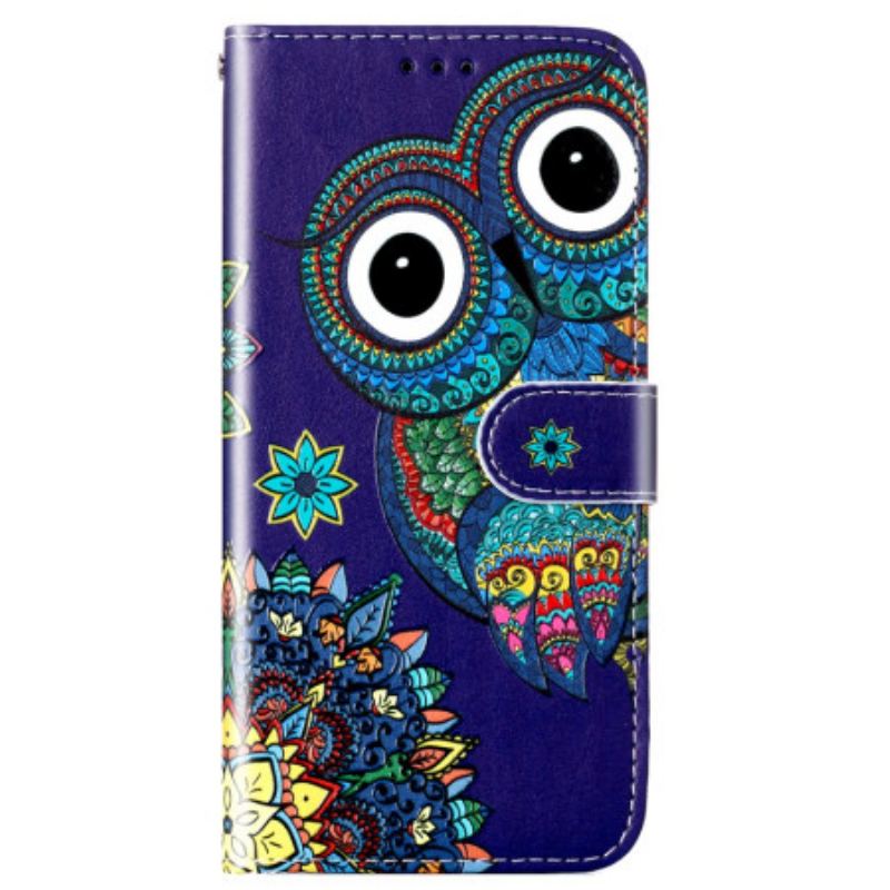 Housse Xiaomi Redmi 13C 4G/5G/Poco C65 Hibou Bleu