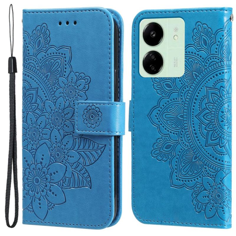 Housse Xiaomi Redmi 13C 4G/5G/Poco C65 Mandala Fleuri