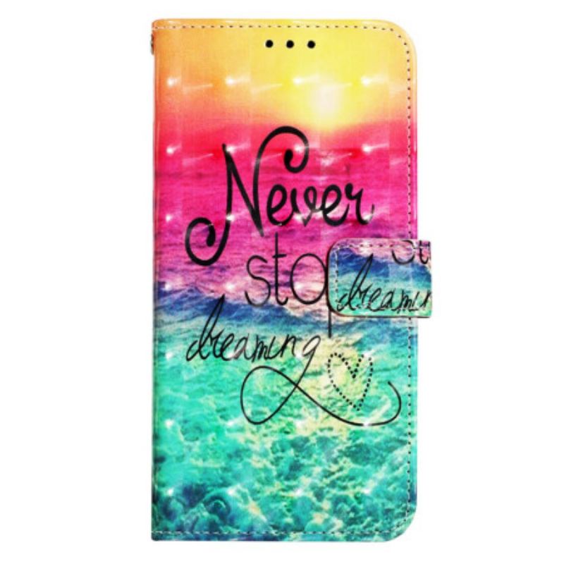 Housse Xiaomi Redmi 13C 4G/5G/Poco C65 Never Stop Dreaming 3D