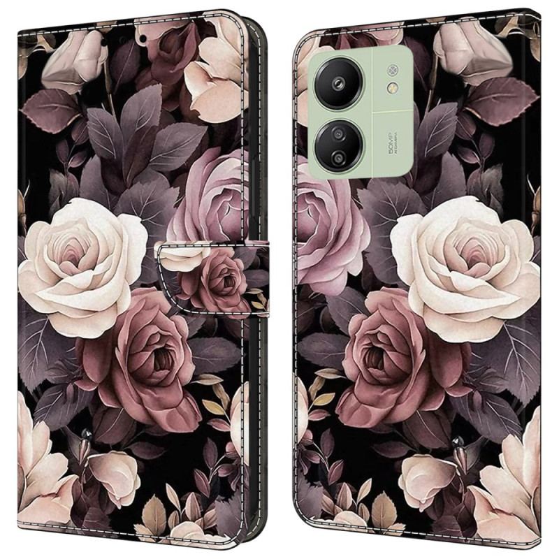 Housse Xiaomi Redmi 13C 4G/5G/Poco C65 Roses