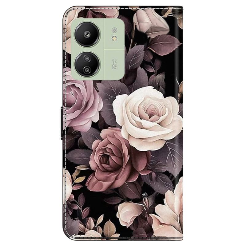 Housse Xiaomi Redmi 13C 4G/5G/Poco C65 Roses