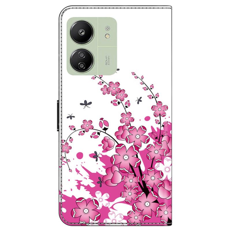 Housse Xiaomi Redmi 13C 4G/5G/Poco C65 Vigne Fleurie