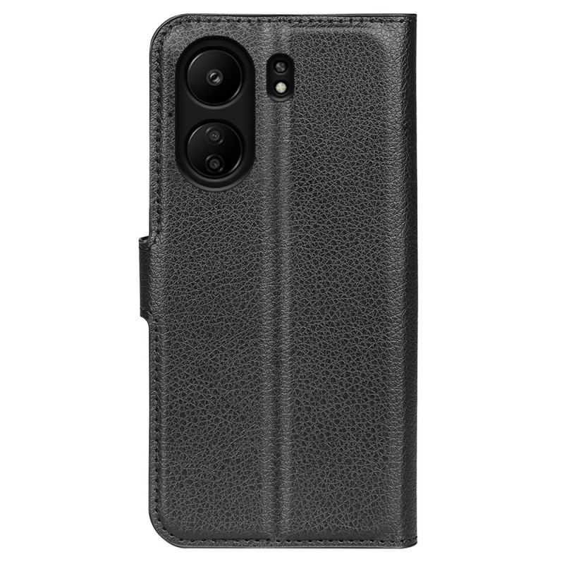 Housse Xiaomi Redmi 13C / Poco C65 Simili Cuir Litchi Classique