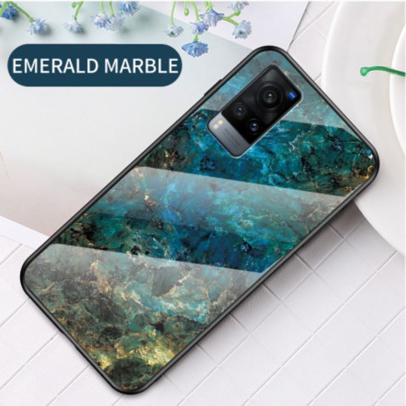 Coque Vivo X60 Pro Verre Trempé Marble Colors