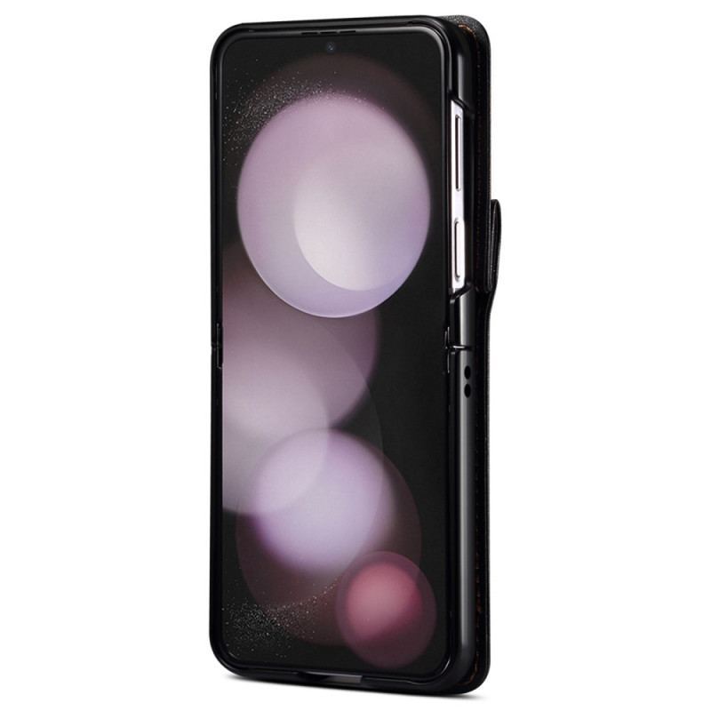 Coque Samsung Galaxy Z Flip 6 Matelassée Porte-Cartes et Bandoulière