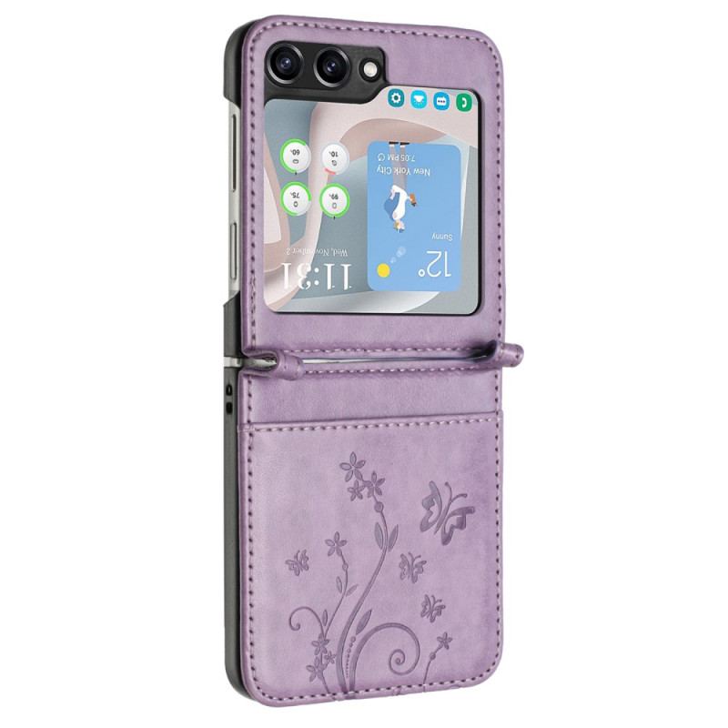 Coque Samsung Galaxy Z Flip 6 Papillons et Fleurs