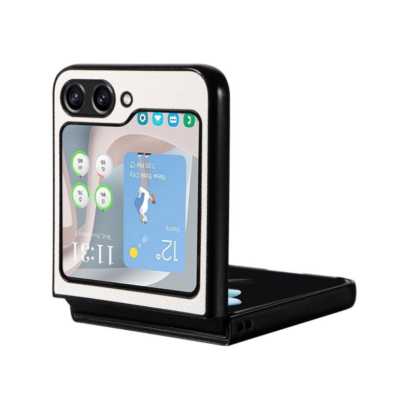 Coque Samsung Galaxy Z Flip 6 Style Cuir Discret