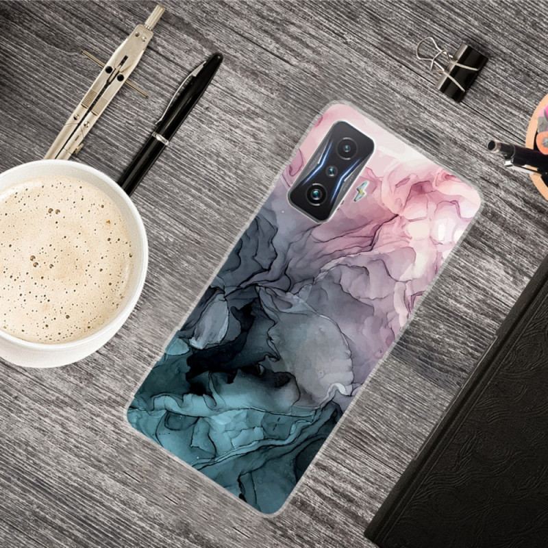 Coque Poco F4 GT Marbre Aquarelle