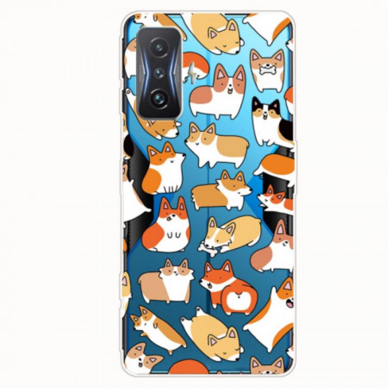 Coque Poco F4 GT Multiples Chiens