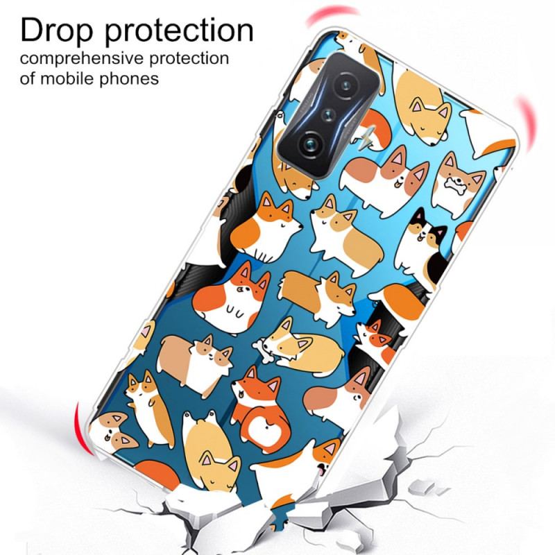 Coque Poco F4 GT Multiples Chiens