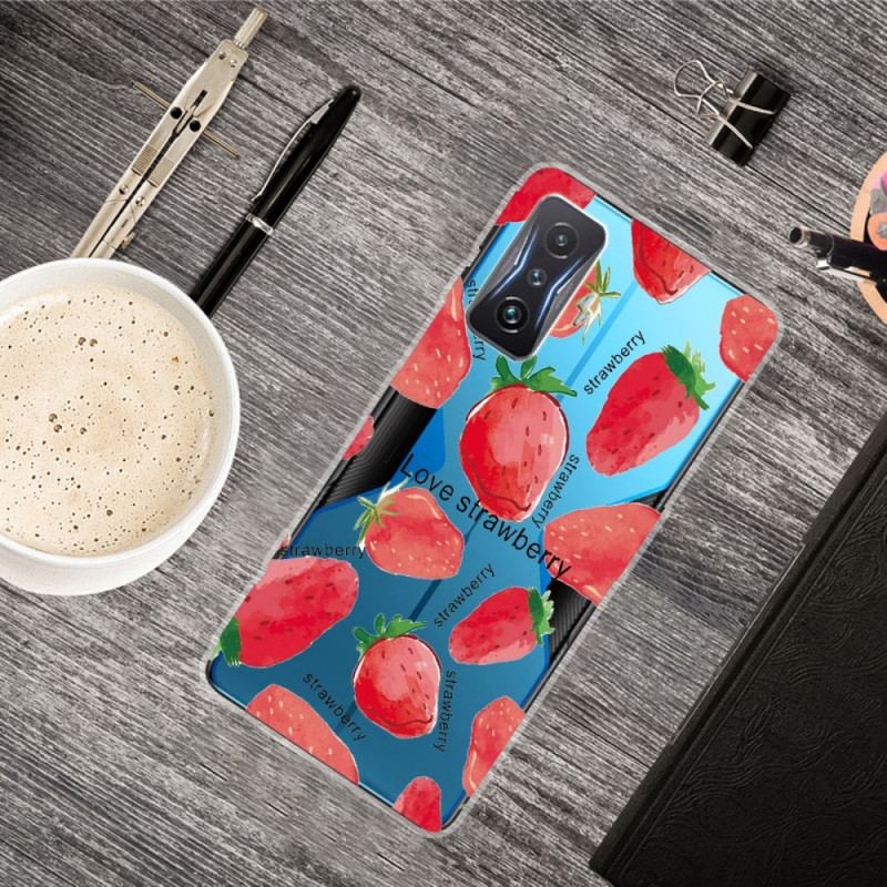 Coque Poco F4 GT Multiples Fraises