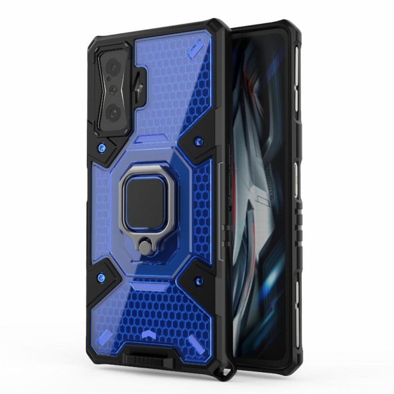 Coque Poco F4 GT Nid d'Abeille avec Anneau-Support