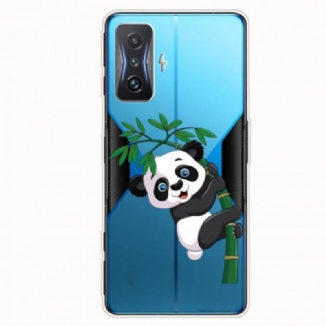Coque Poco F4 GT Panda sur son Bambou