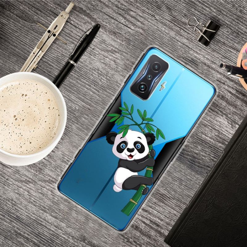 Coque Poco F4 GT Panda sur son Bambou