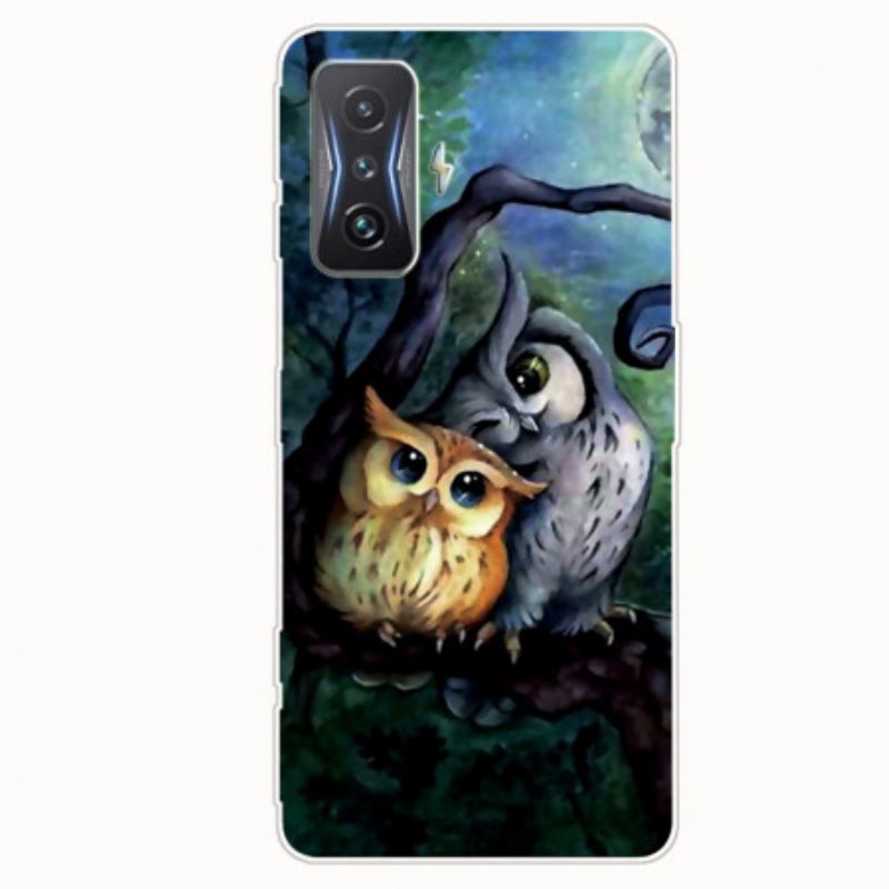 Coque Poco F4 GT Peinture Hiboux