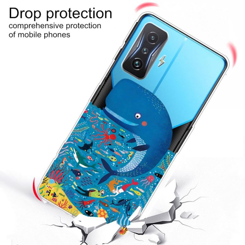 Coque Poco F4 GT Transparente Baleine