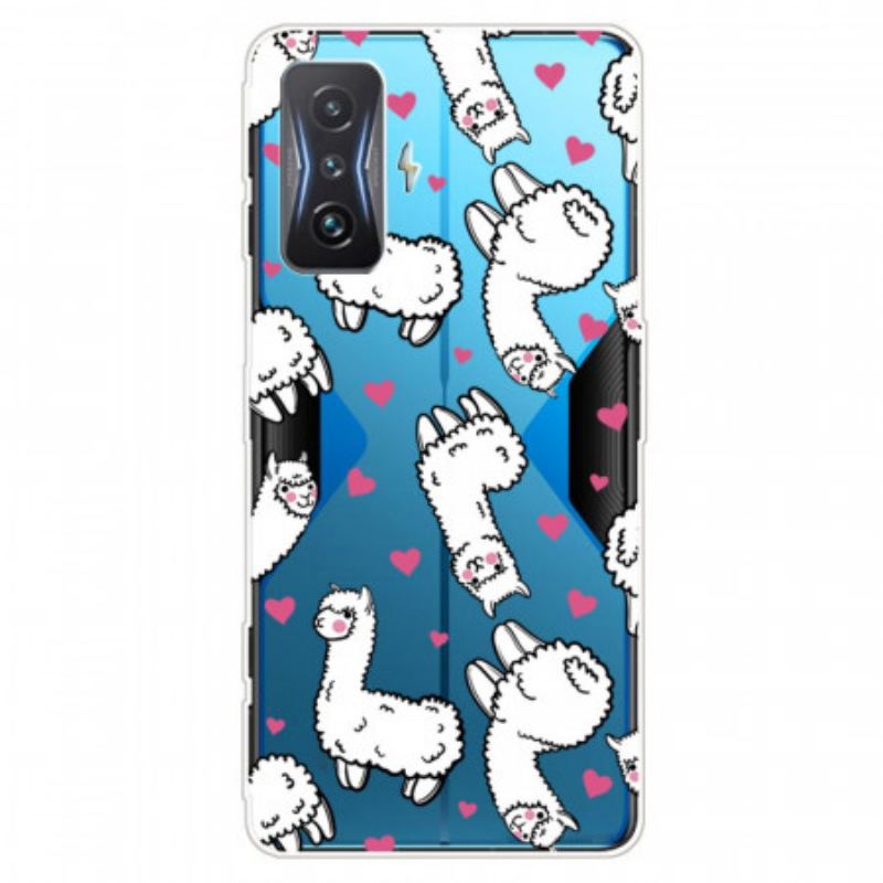 Coque Poco F4 GT Transparente Lamas