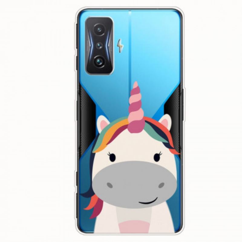 Coque Poco F4 GT Transparente Licorne