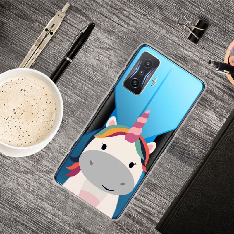 Coque Poco F4 GT Transparente Licorne