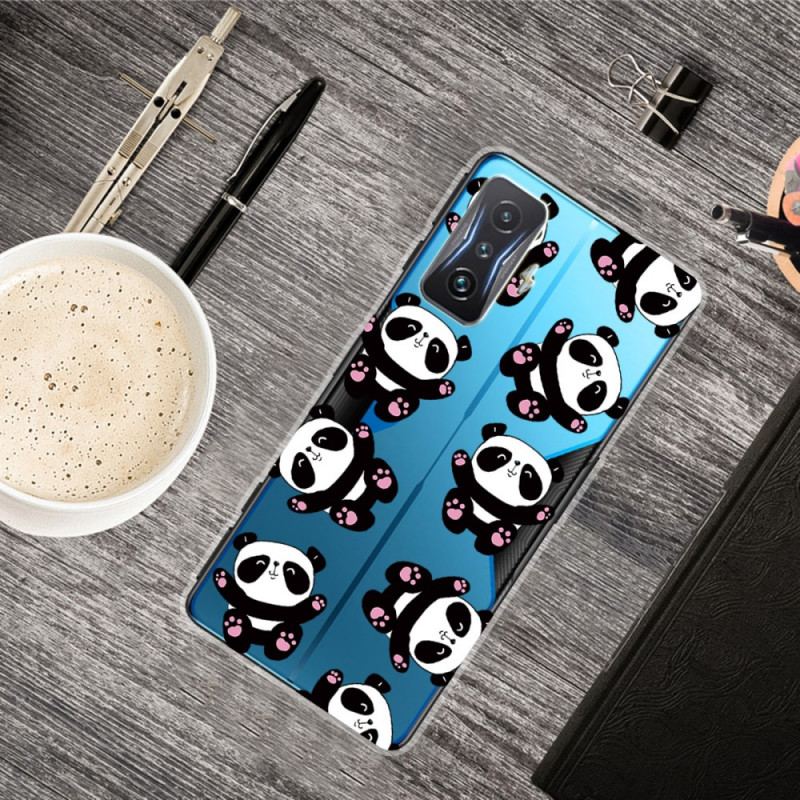 Coque Poco F4 GT Transparente Multiples Pandas