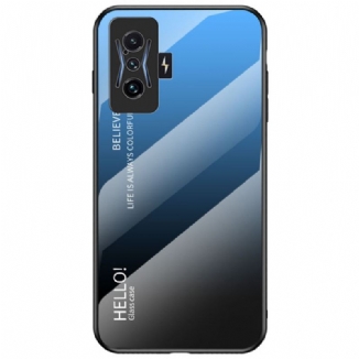 Coque Poco F4 GT Verre Trempé Hello