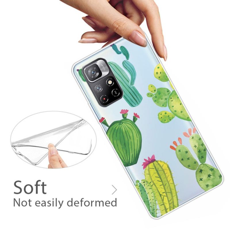 Coque Xiaomi Redmi Note 11 Pro Plus 5G Cactus Aquarelle