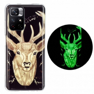 Coque Xiaomi Redmi Note 11 Pro Plus 5G Cerf Majestueux Fluorescente