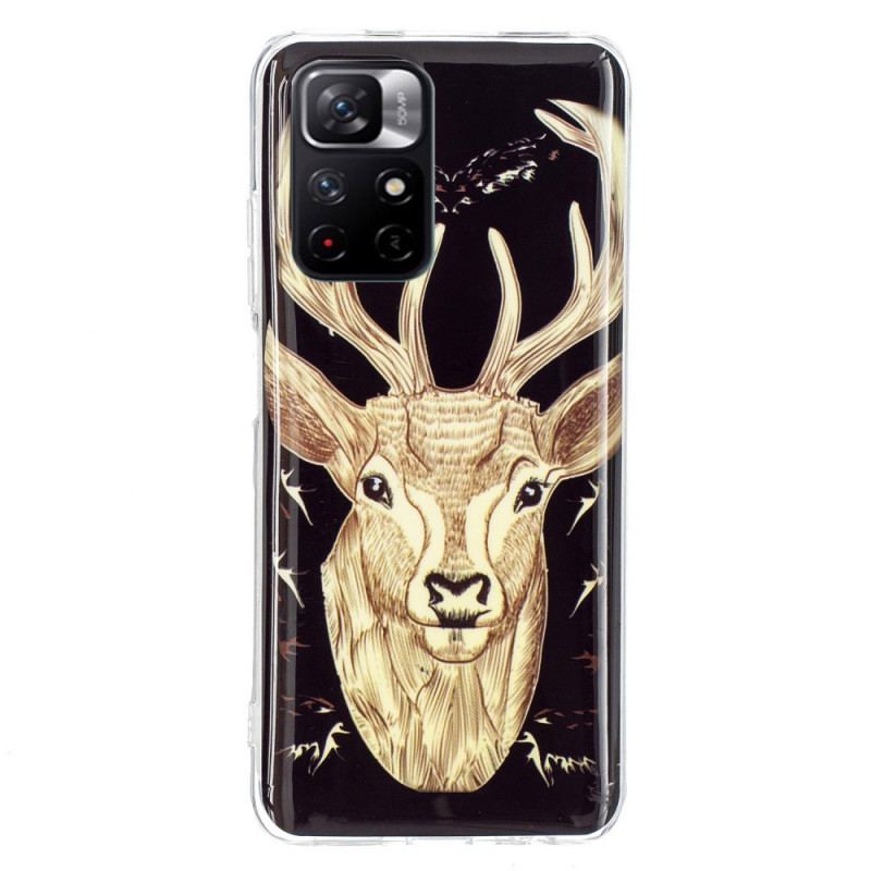 Coque Xiaomi Redmi Note 11 Pro Plus 5G Cerf Majestueux Fluorescente