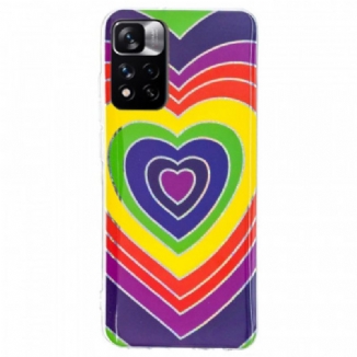 Coque Xiaomi Redmi Note 11 Pro Plus 5G Coeur Psychédélique