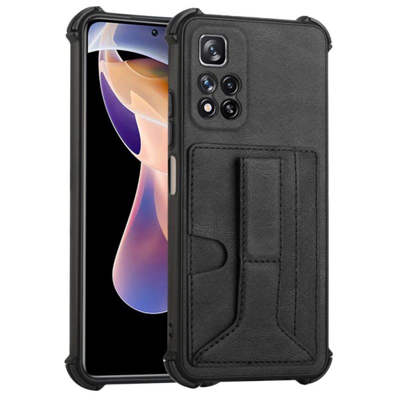 Coque Xiaomi Redmi Note 11 Pro Plus 5G Cuir Support et Porte-Cartes