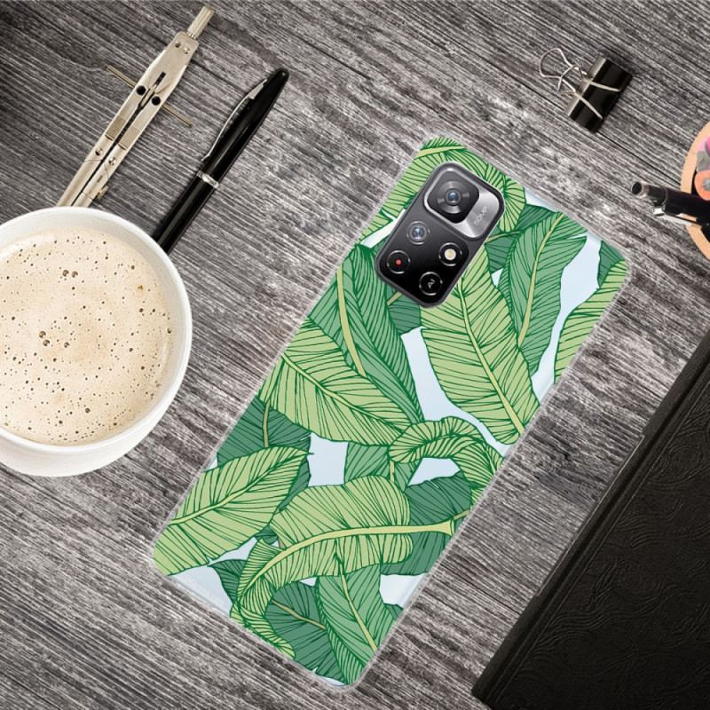 Coque Xiaomi Redmi Note 11 Pro Plus 5G Feuilles Graphiques