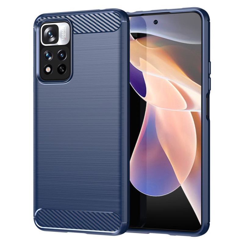 Coque Xiaomi Redmi Note 11 Pro Plus 5G Fibre Carbone Brossée